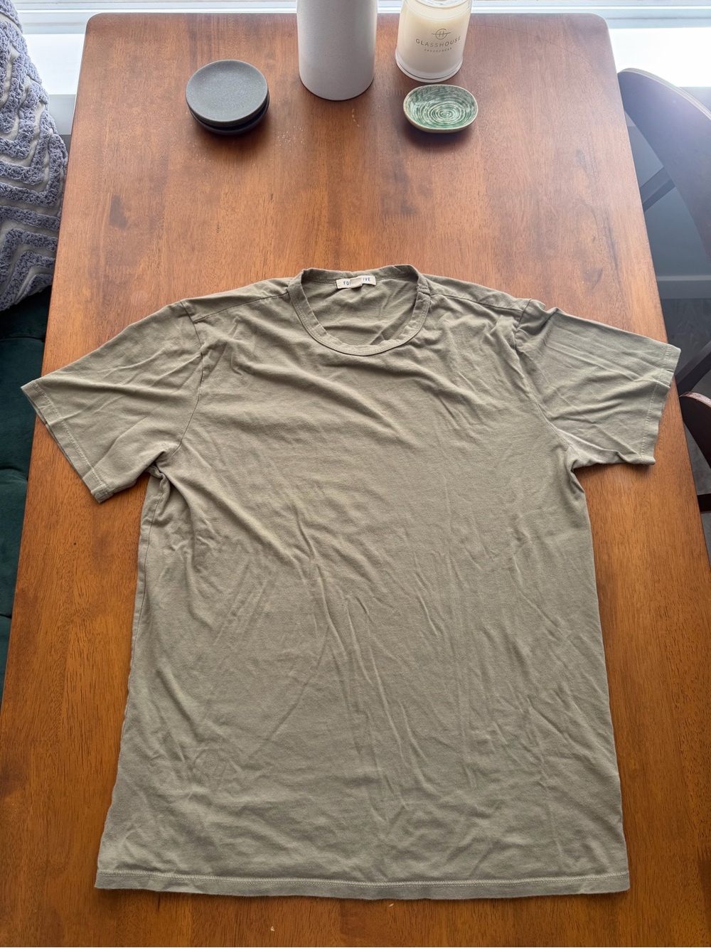 Forty Five (Huckberry) t shirt - olive green | men’s medium